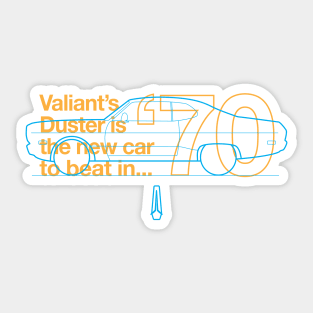 70 Duster (Valiant) - The New Car to Beat Sticker